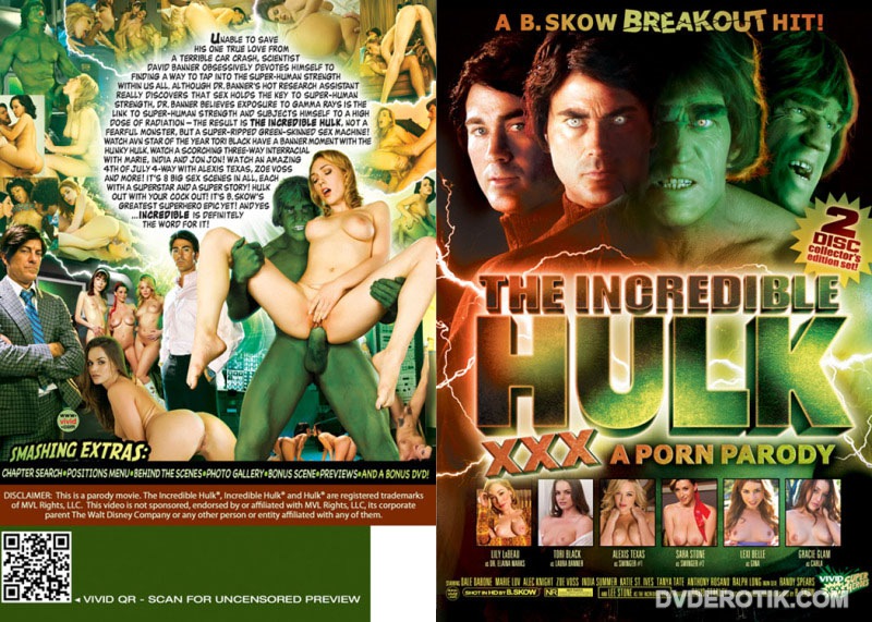 The Incredible Hulk XXX A Porn Parody 2 Disc Coll DVD by Vivid