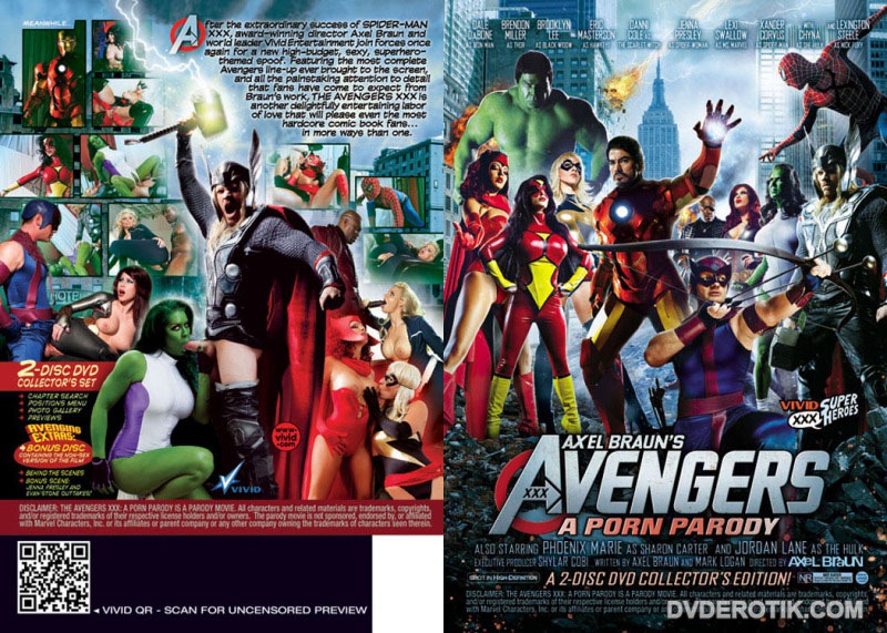Xxx Porn Dvd Covers - Avengers XXX A Parody 2 Disc Collectors Edition DVD by Vivid